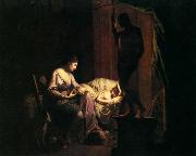 Joseph wright of derby Penelope Unravelling Her Web oil painting
